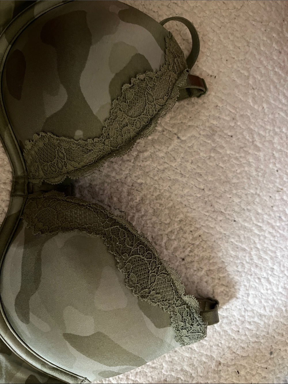 wild fable Olive Camo Lace-Trim Push-Up Bra
